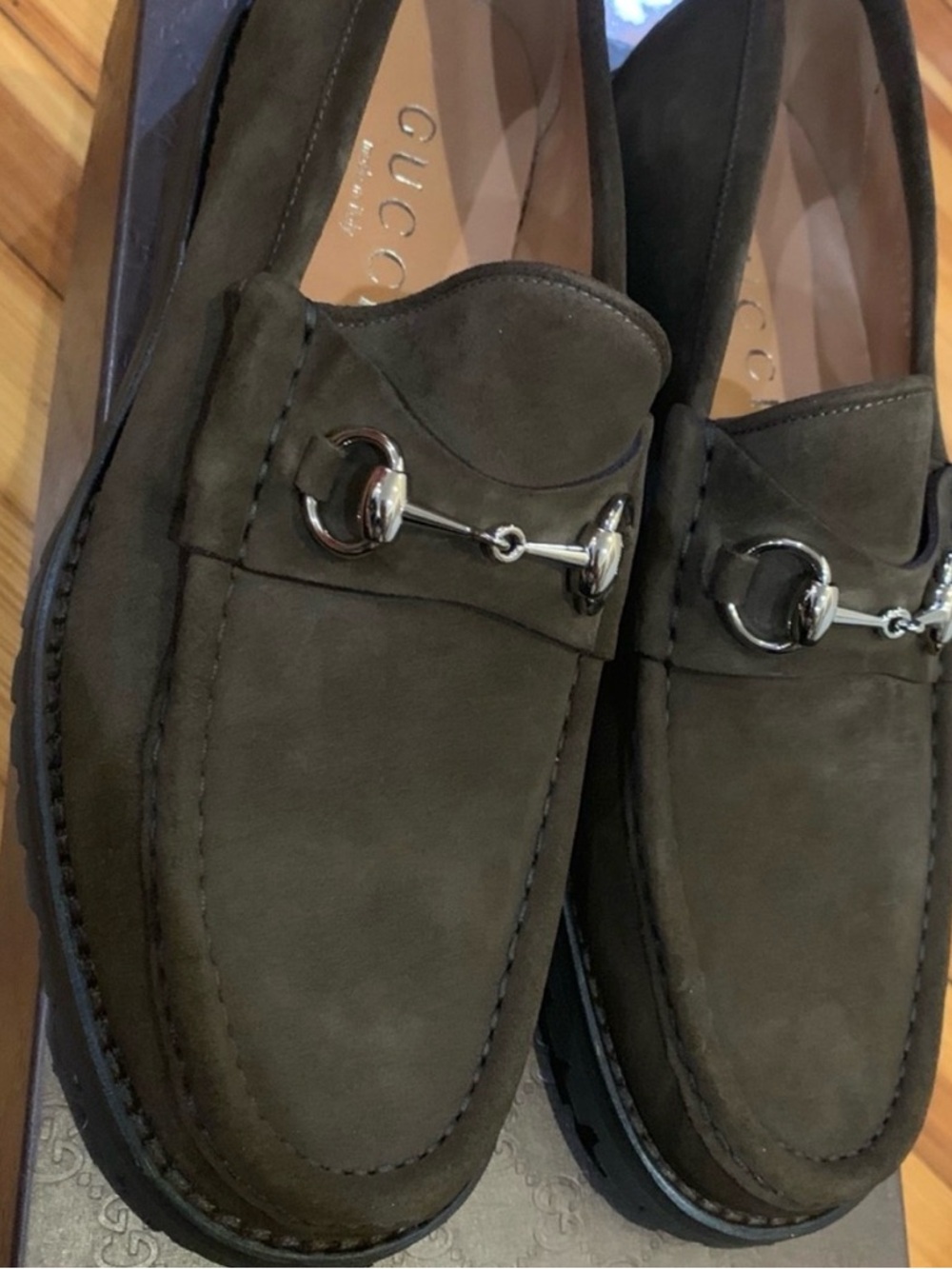 Gucci Jasper Suede Loafers - Picture 14 of 14